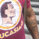 Frederick T. Joseph takes his “Caucasians” t-shirt for a stroll.